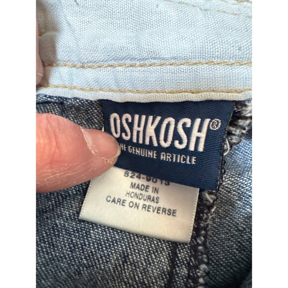 OshKosh BGosh Genuine Article 3T Denim Overalls 100% Cotton Adjustable Straps Sn - Picture 3 of 6